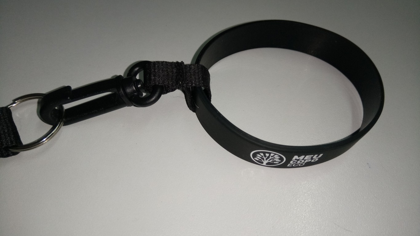 Polyester Lanyard With Clamp Attachment