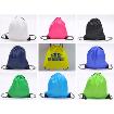 Custom 120D Polyester Drawstring Backpack With 4 Colors Imprinted Logo