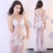 Long Sexy See Through Party Girl Dress Real Silk Floral Lace Beads